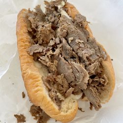 Philly Steak Subs - 7" Philly Cheesesteak - $8.50 - packed with meat and cheese on a fresh hoagie - CLASSIC CHEESESTEAK - SO GOOD!!