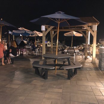 EvenTide Grille - Outdoor dining in the evening - American Near Me - Sea Bright, New Jersey