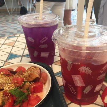 Little Sesame - Hibiscus black tea (red) and lemonade (purple) - Middle Eastern Near Me - Washington, DC, District of Columbia Little Sesame - Hibiscus black tea (red) and lemonade (purple) - Middle Eastern Near Me - Washington, DC, District of Columbia