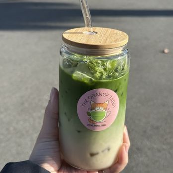 The Orange Tabby - House matcha latte w/ oat milk - Coffee & Tea Near Me - San Jose, California