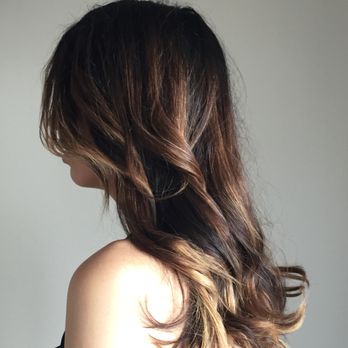 Jack Thomas Salon - Balayage by Amy Gabor. (Don't worry, I curled/styled this myself, she is much better!!!) She added some much-needed brightness to my hair! - Hair Salons Near Me - Danville, California