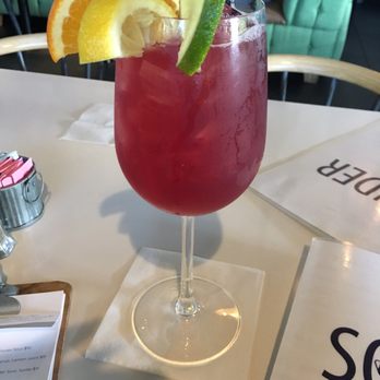 Sonder - Red Sangria. It is a bit sweet but it's really good - Salad Near Me - Bakersfield, California Sonder - Red Sangria. It is a bit sweet but it's really good - Salad Near Me - Bakersfield, California