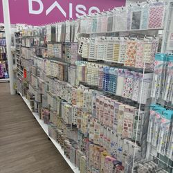 Daiso - Sticker aisle - lots and lots of cute options
