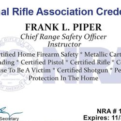 Critical Awareness - NRA - Certified in multiple disciplines including Law Enforcement Handgun / Shotgun Instructor.