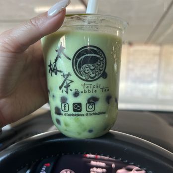 Taichi Bubble Tea - The Taichi Green Milk Tea but it is special with the Macha milk foam - Bubble Tea Near Me - Atlanta, Georgia