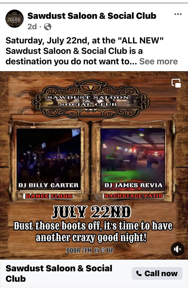 SAWDUST SALOON & SOCIAL CLUB Updated August 2024 4680 Rd, Beaumont, Texas Dance