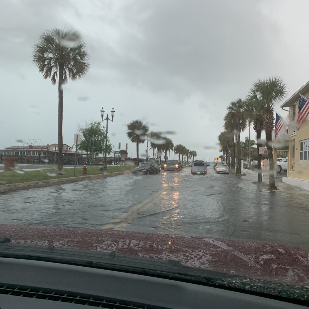 Solano Cycle Inc - The street they wanted us to drive though in a tiny car w/ no roof in a lightening & rain storm! - Motorcycle Dealers Near Me - Saint Augustine, Florida