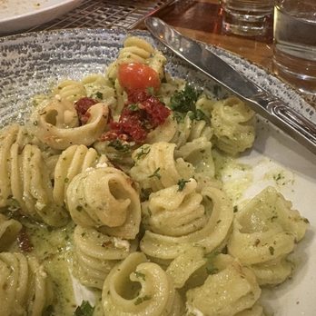 Von's 1000Spirits - Basil Almond Pesto Pasta - New American Near Me - Seattle, Washington Von's 1000Spirits - Basil Almond Pesto Pasta - New American Near Me - Seattle, Washington