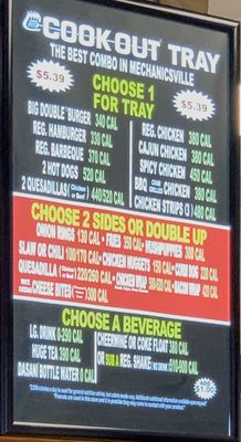 Menu photo 2 Cook Out Mechanicsville, VA