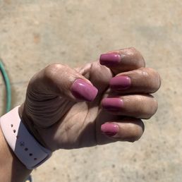 You can see the white powder mixed in with the top coat You can see the white powder mixed in with the top coat