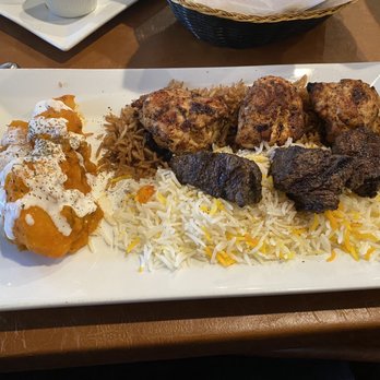 Afghan Bistro - beef tenderloins and chicken kebab combo - Afghan Near Me - Springfield, Virginia