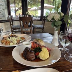 Hastings House Dining Room - View from the table (with a Salt Spring Island pinot noir)