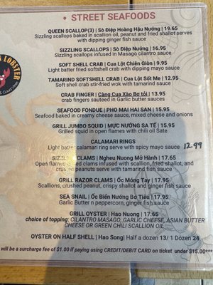 Menu photo 6 Drunken Lobster Houston, TX