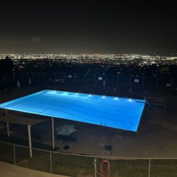 Swimming pool view from patio
