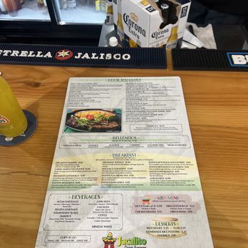 Jacalito Mexican Restaurant - Menu - Tacos Near Me - Miami, Florida