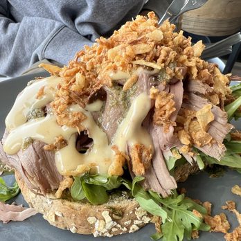 Cafe Sophie - Smorbrod Roasted Beef- Scandinavian Open-Faced Sandwich (Buttered) - Breakfast & Brunch Near Me - Gaithersburg, Maryland Cafe Sophie - Smorbrod Roasted Beef- Scandinavian Open-Faced Sandwich (Buttered) - Breakfast & Brunch Near Me - Gaithersburg, Maryland