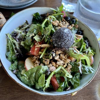 Oscar's Brewing Company - The Harvest Salad $16.00 fuji apple, poppy seed crusted goat cheese, mixed berries, cashew crumble, baby greens, golden balsamic vinaigrette - Breweries Near Me - Temecula, California Oscar's Brewing Company - The Harvest Salad $16.00 fuji apple, poppy seed crusted goat cheese, mixed berries, cashew crumble, baby greens, golden balsamic vinaigrette - Breweries Near Me - Temecula, California
