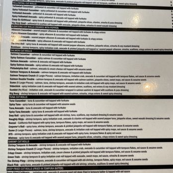 Roll Call - Look at all the roll options! - Sushi Bars Near Me - Los Angeles, California Roll Call - Look at all the roll options! - Sushi Bars Near Me - Los Angeles, California
