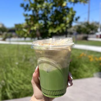 Academic Coffee - Banana cream pie matcha latte - Coffee & Tea Near Me - Santa Clara, California Academic Coffee - Banana cream pie matcha latte - Coffee & Tea Near Me - Santa Clara, California