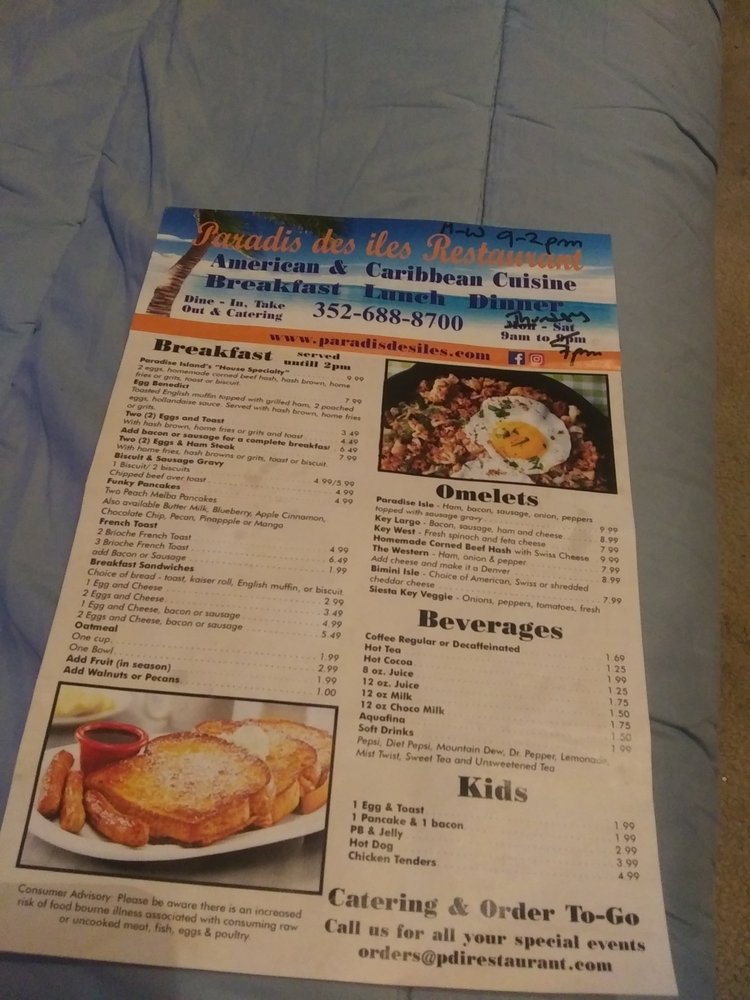 Paradis Des iLes Restaurant
