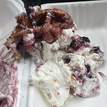 The Waffle Window - Way too much whip cream on my Blueberry Cheesecake Waffle - Breakfast & Brunch Near Me - Portland, Oregon The Waffle Window - Way too much whip cream on my Blueberry Cheesecake Waffle - Breakfast & Brunch Near Me - Portland, Oregon