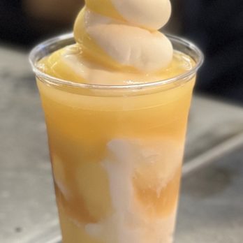 Matiki Island Barbecue - Pineapple Dole Float. ($8.50). I thought it was pricey for this drink. - Hawaiian Near Me - Fullerton, California Matiki Island Barbecue - Pineapple Dole Float. ($8.50). I thought it was pricey for this drink. - Hawaiian Near Me - Fullerton, California