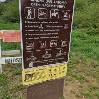PG&E Trail - Mountain lion warnings - Hiking Near Me - Cupertino, California