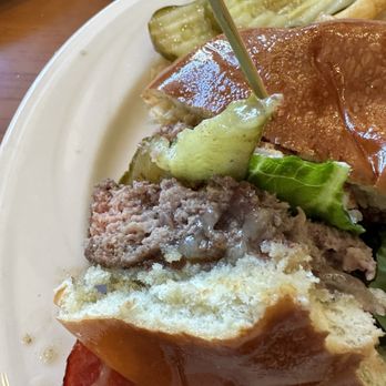 Thornton Winery - Only the very outside edge was close to med-rare, as you can tell, not juicy either. Pickles were from my SO's meh burger. - Wineries Near Me - Temecula, California