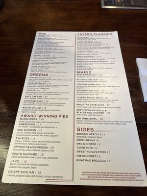 Menu photo 8 Industry Tavern Atlanta, GA