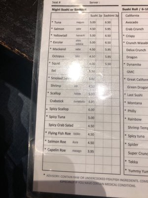 Menu photo 2 Tsunami Columbia, SC Menu photo 2 Tsunami Columbia, SC