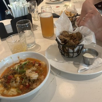 Tupelo Honey Southern Kitchen & Bar - Tupelo Shrimp & Grits and the Fried Pickles - Southern Near Me - Des Moines, Iowa Tupelo Honey Southern Kitchen & Bar - Tupelo Shrimp & Grits and the Fried Pickles - Southern Near Me - Des Moines, Iowa