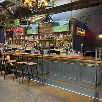 VINYL - Seated across the bar. There is outdoor seating but to hot when I was there - New American Near Me - Charlotte, North Carolina