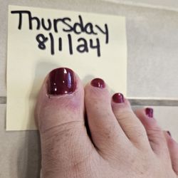 Noire Nail Bar - These are my toes 2 days after my pedicure