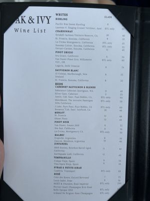 Menu photo 3 Oak & IVY Albuquerque, NM