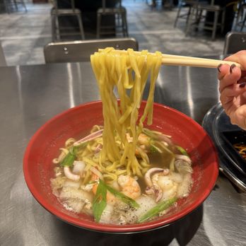 Mountain San BBQ - Knife cut noodles - Barbeque Near Me - Los Angeles, California