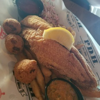 Publik Draft House - Catfish and Chips-shared between 2 people because they were so busy - Pubs Near Me - Atlanta, Georgia Publik Draft House - Catfish and Chips-shared between 2 people because they were so busy - Pubs Near Me - Atlanta, Georgia