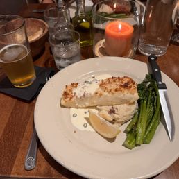Crusted halibut