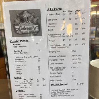 Edna's Filipino Cuisine - Pricing - Filipino Near Me - Long Beach, California