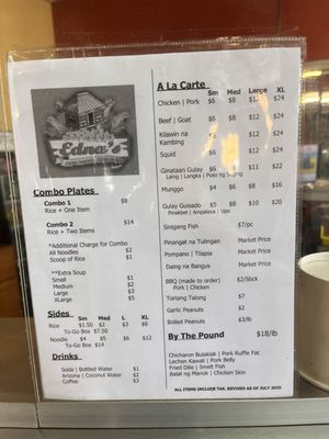 Menu photo 1 Edna's Filipino Cuisine Long Beach, CA