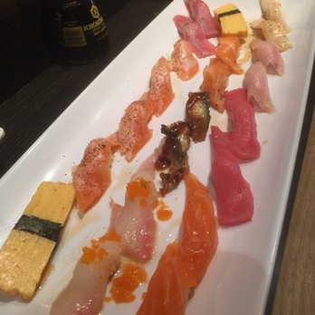 Hoshi Sushi - Round 1 of our nigiri - Sushi Bars Near Me - Fullerton, California Hoshi Sushi - Round 1 of our nigiri - Sushi Bars Near Me - Fullerton, California