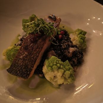 Elliott's Steakhouse - Crispy king salmon with forbidden rice and cauliflower - Steakhouses Near Me - Chandler, Arizona