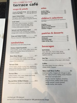 Menu photo 3 Terrace Cafe Cincinnati, OH