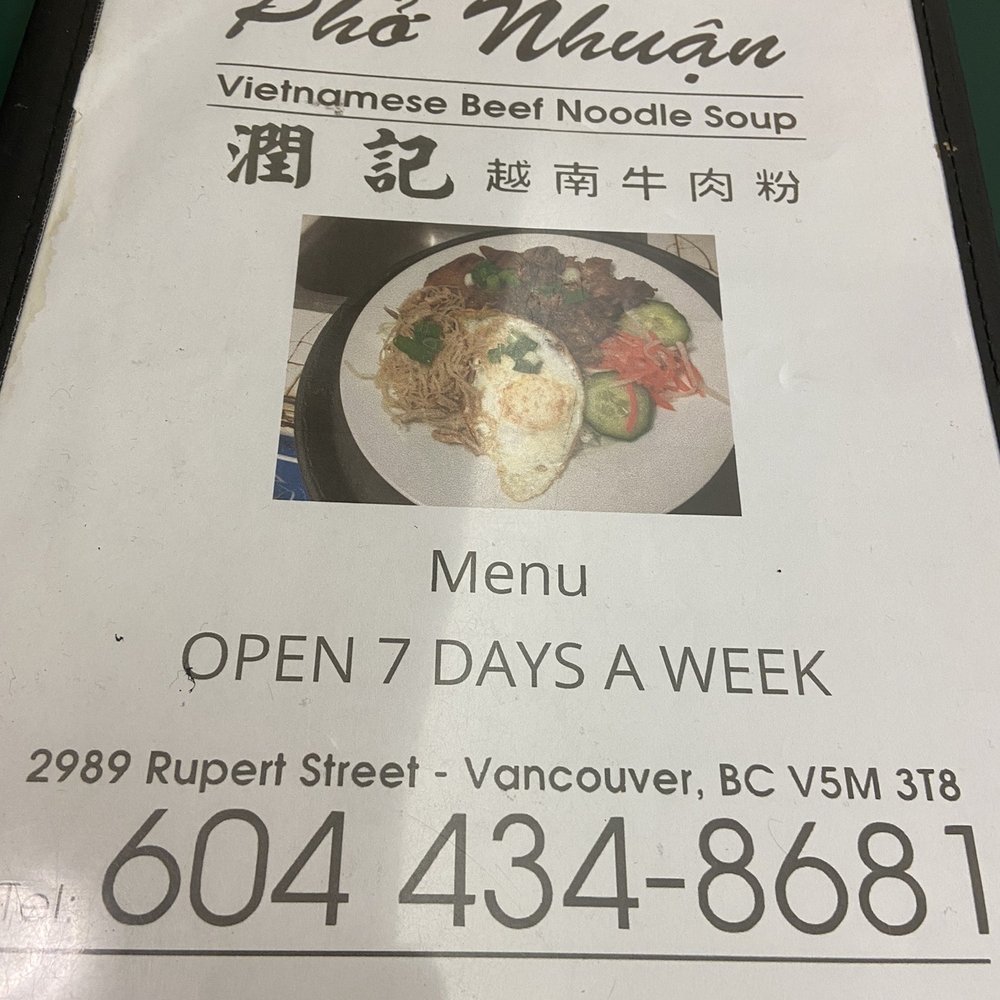 Pho Nhuan - Vietnamese Near Me - Vancouver, British Columbia Pho Nhuan - Vietnamese Near Me - Vancouver, British Columbia