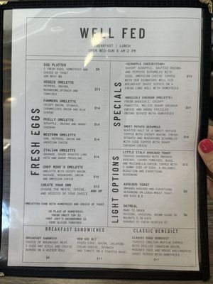 Menu photo 1 Well Fed Skippack, PA