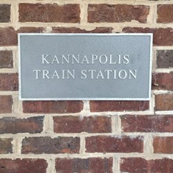 Amtrak - Kannapolis Station - Outside signage 11/27/2023