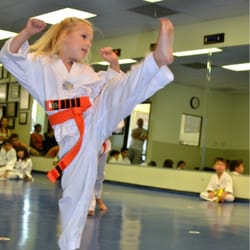 Family Martial Arts Center - Showing off her kick