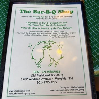 The Bar-B-Q Shop - Barbeque Near Me - Memphis, Tennessee The Bar-B-Q Shop - Barbeque Near Me - Memphis, Tennessee