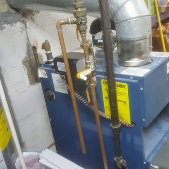 Andy's Plumbing, Heating and Cooling - Old Dunkirk boiler with improperly done Hartford loop/cooper pipe on loop also Bullheading at mains wet steam!!! banging - Plumbing Near Me