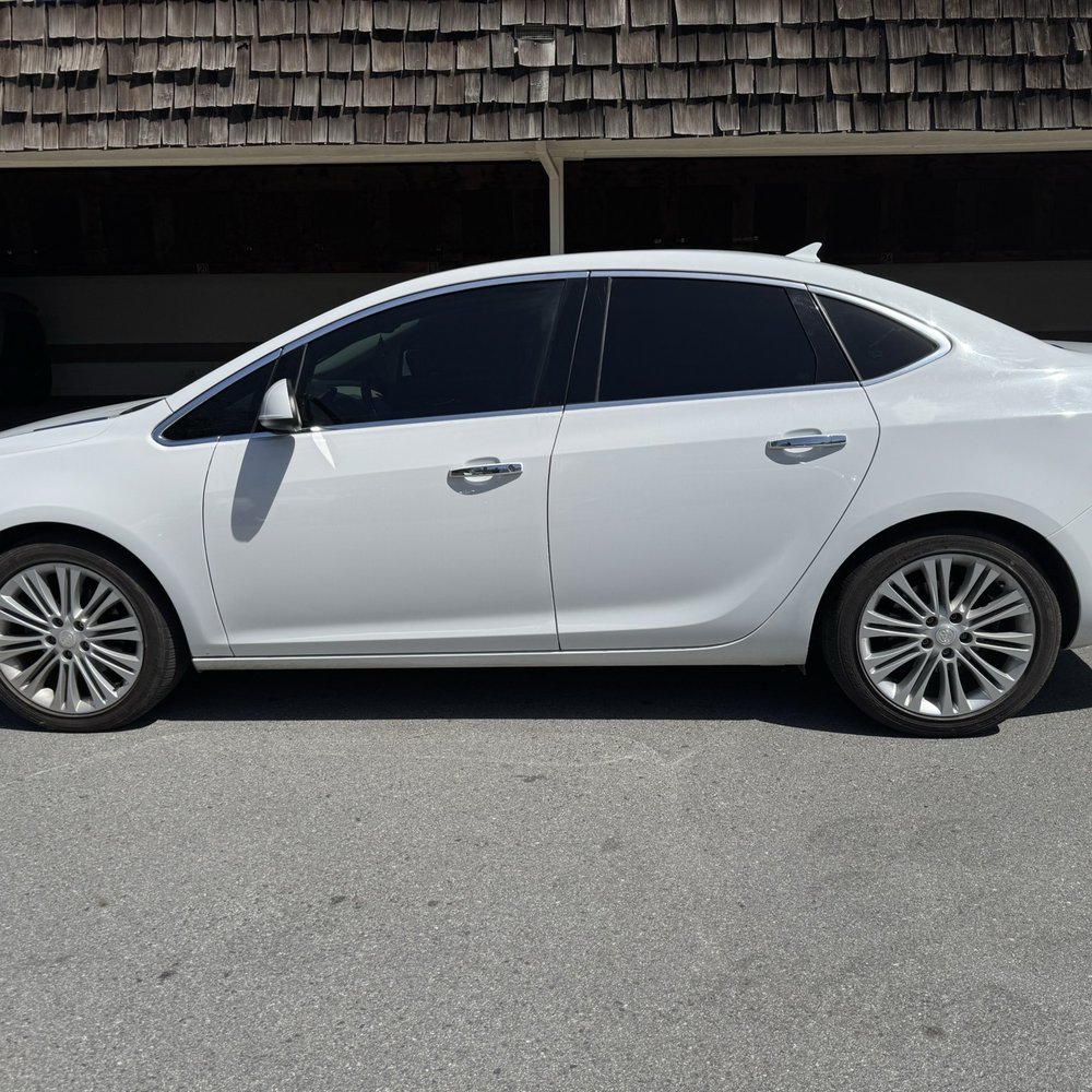 5s on the back windows, 4s on the driver and passenger. No tint on front window