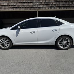 5s on the back windows, 4s on the driver and passenger. No tint on front window